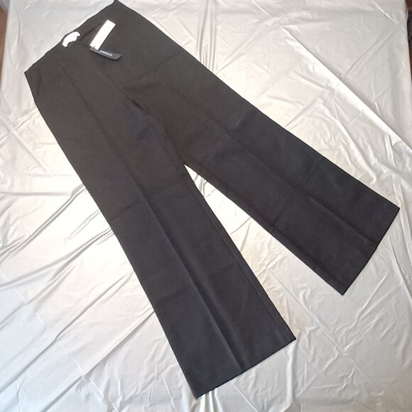 NWT Banana Republic Black High Rise Crop Flare Everywhere Ponte Pull On Pants - Picture 5 of 8